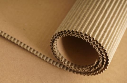 Corrugated board cross-section
